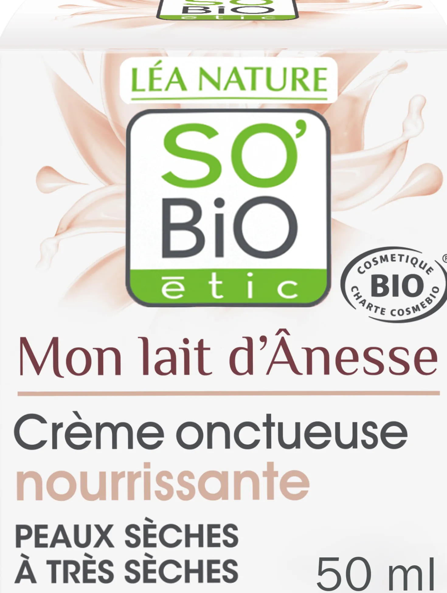 Mon Lait d'Ânesse - Crema Ricca Nutriente al Latte d'Asina, 50 ml