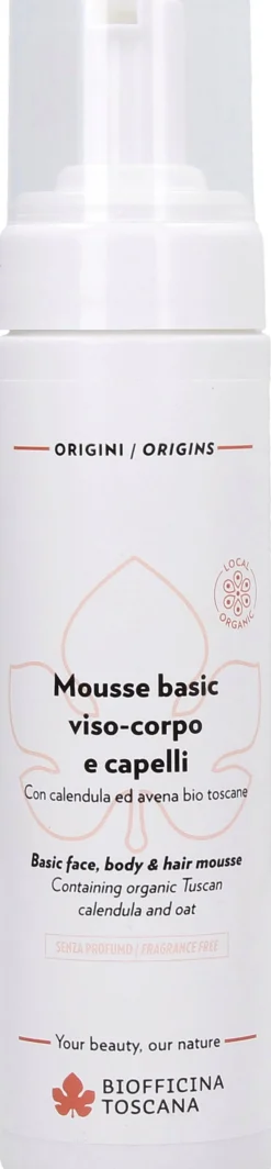 Mousse Basic Viso Corpo e Capelli, 200 ml