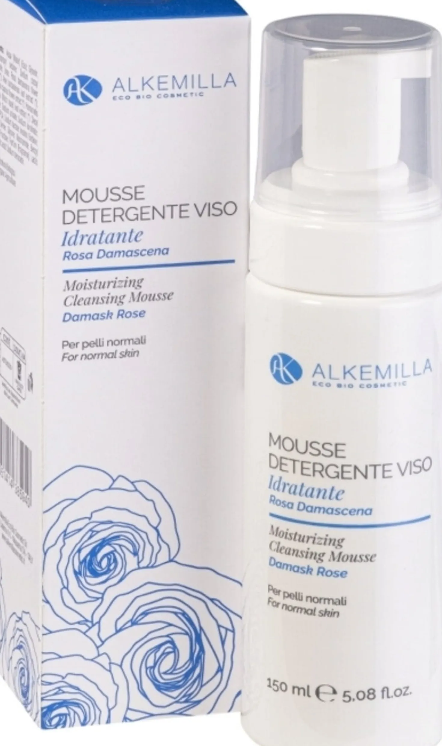 Mousse Detergente Idratante Viso, 150 ml