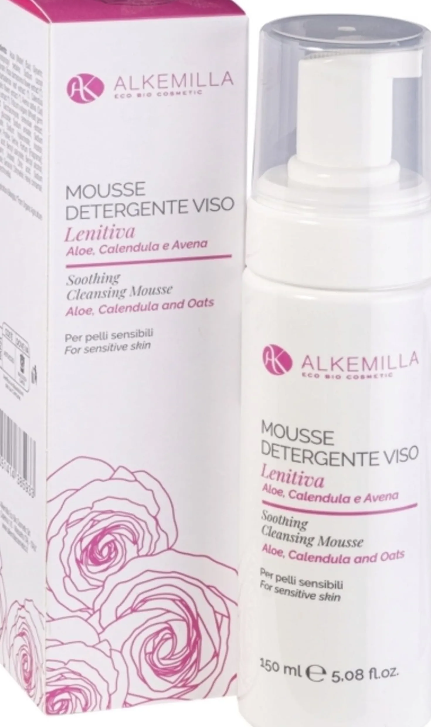 Mousse Detergente Lenitiva Viso, 150 ml