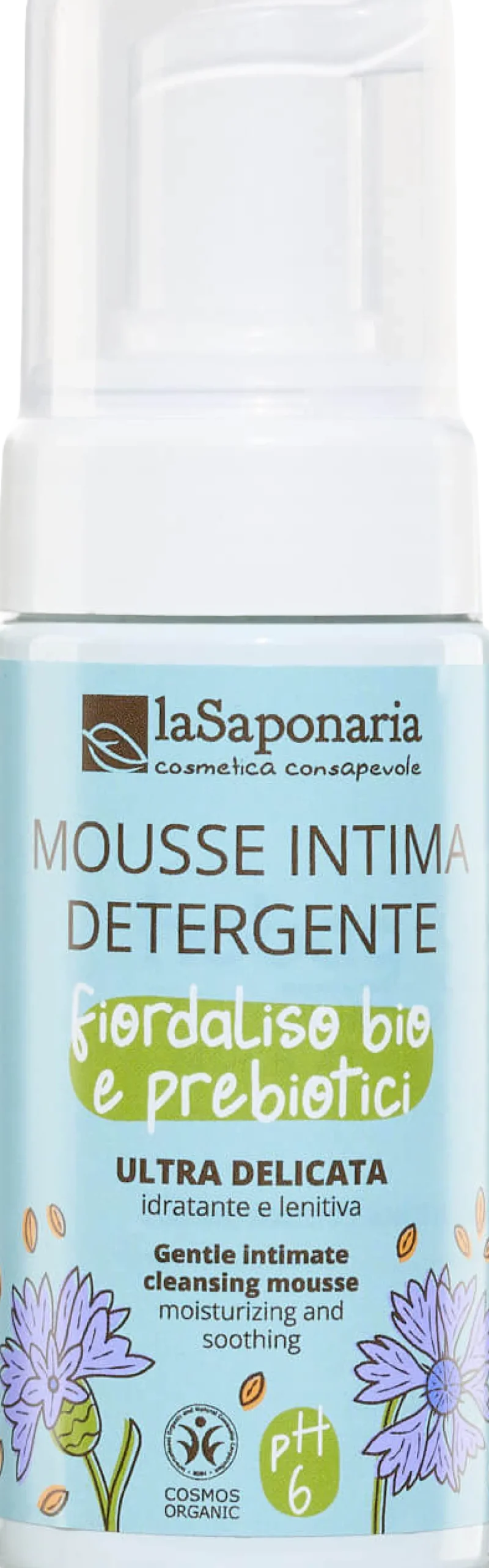 Mousse Intima Detergente Fiordaliso Bio e Prebiotici, 100 ml