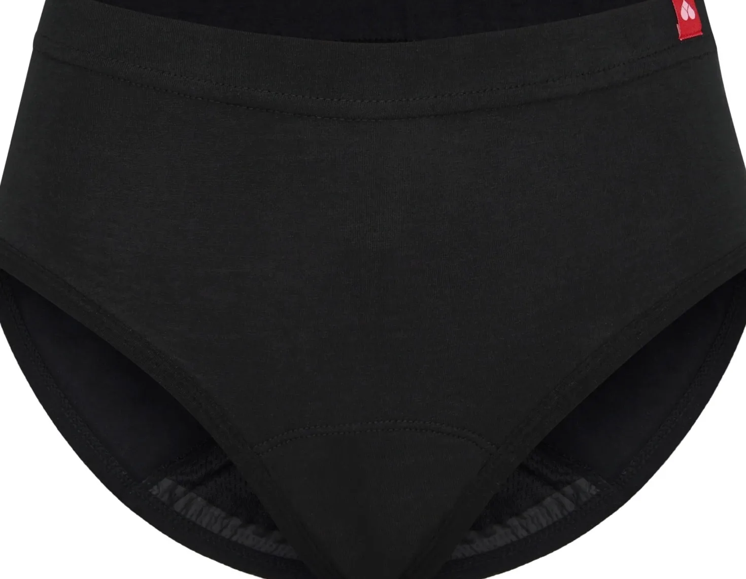 Mutande Mestruali - Hipster Cotton Black, S