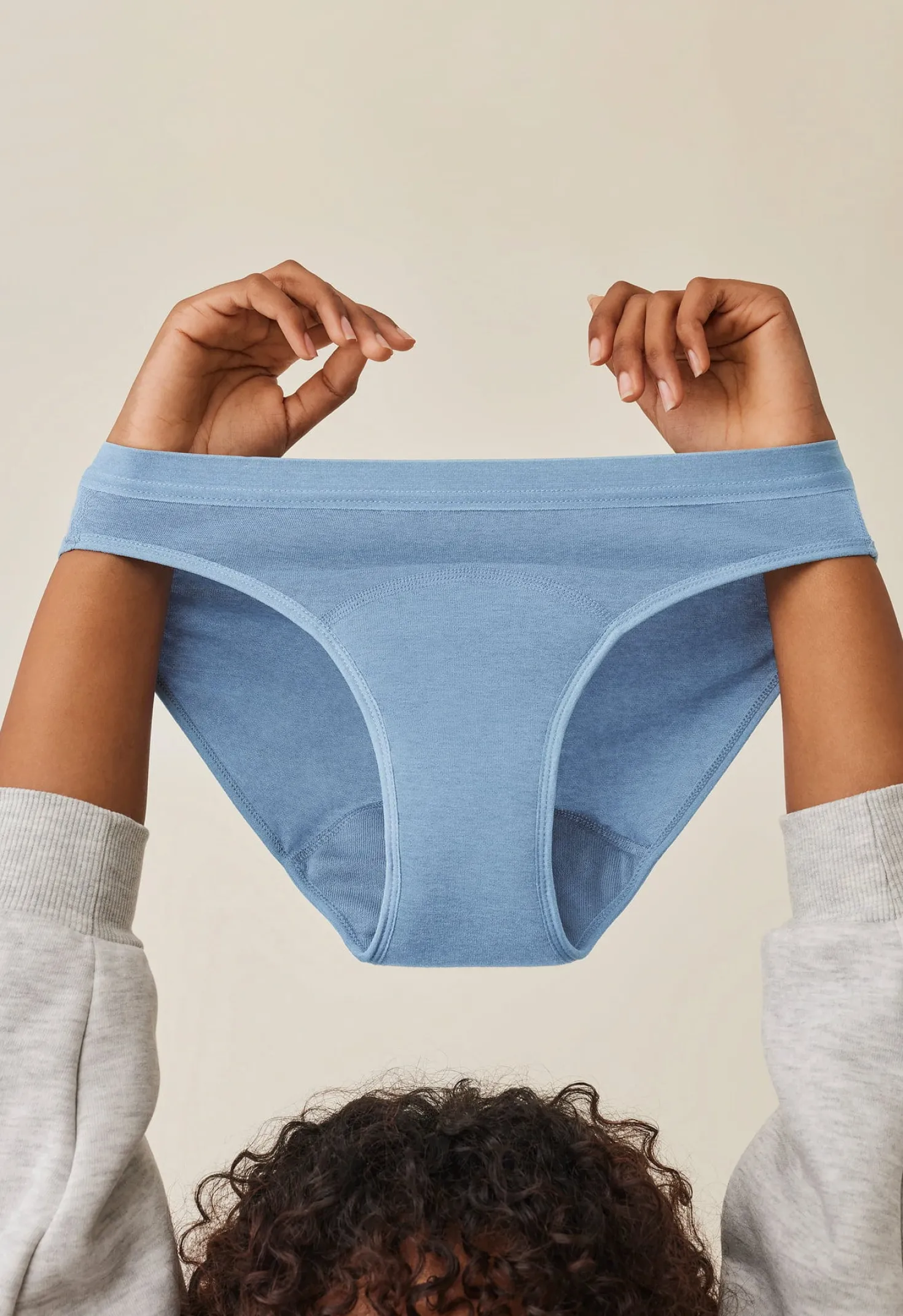 Mutandine Mestruali Teen Bikini Azzurre - Flusso Leggero, XS