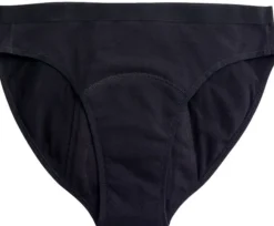 Mutandine Mestruali Teen Bikini Nere - Flusso Abbondante, XS