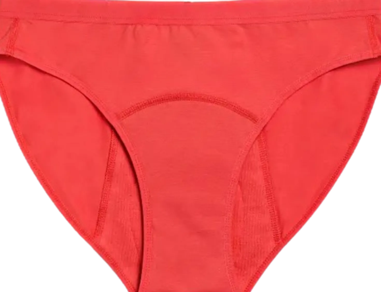 Mutandine Mestruali Teen Bikini Rosso Chiaro - Flusso Abbondante, XS