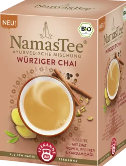 NamasTee - Tisana Speziata Bio Spicy Chai, 15 bustine a doppia camera (30 g)