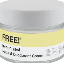 Natural Deodorant Cream Lemon Zest, 50 g