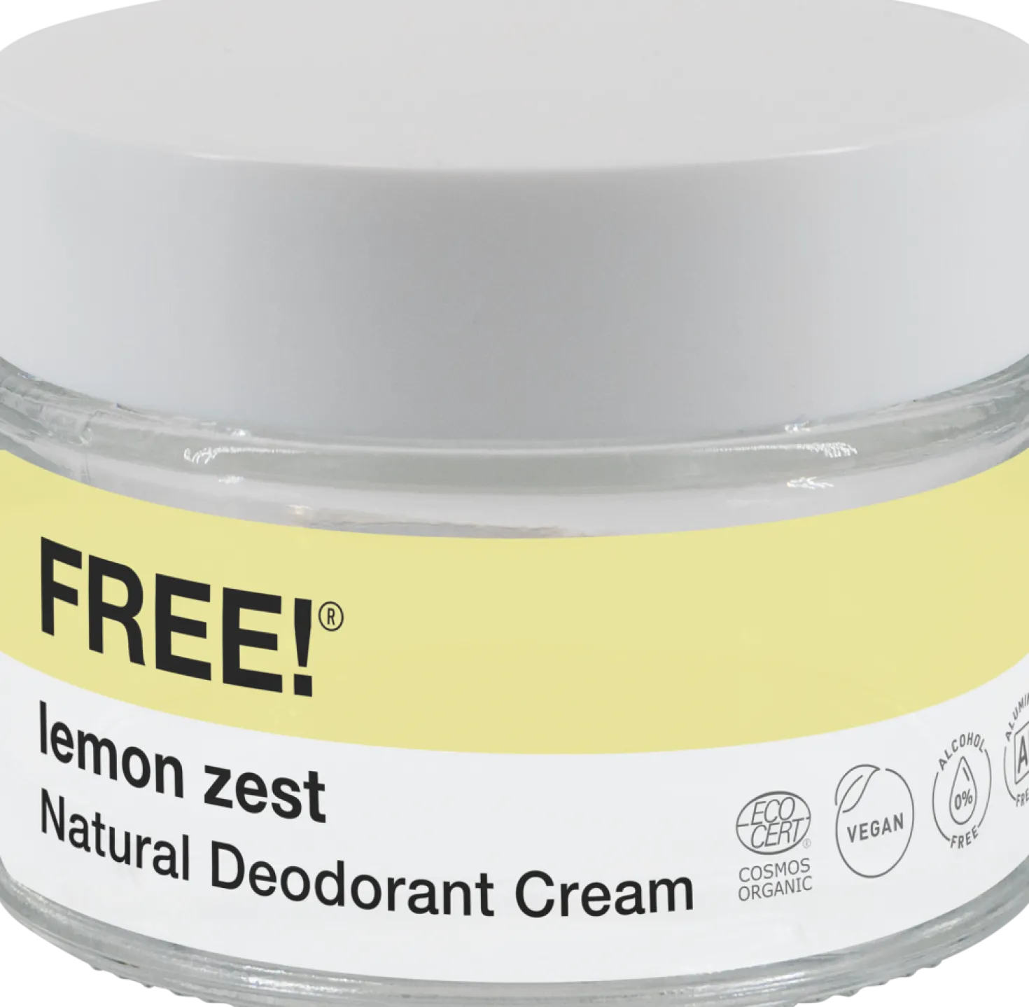 Natural Deodorant Cream Lemon Zest, 50 g