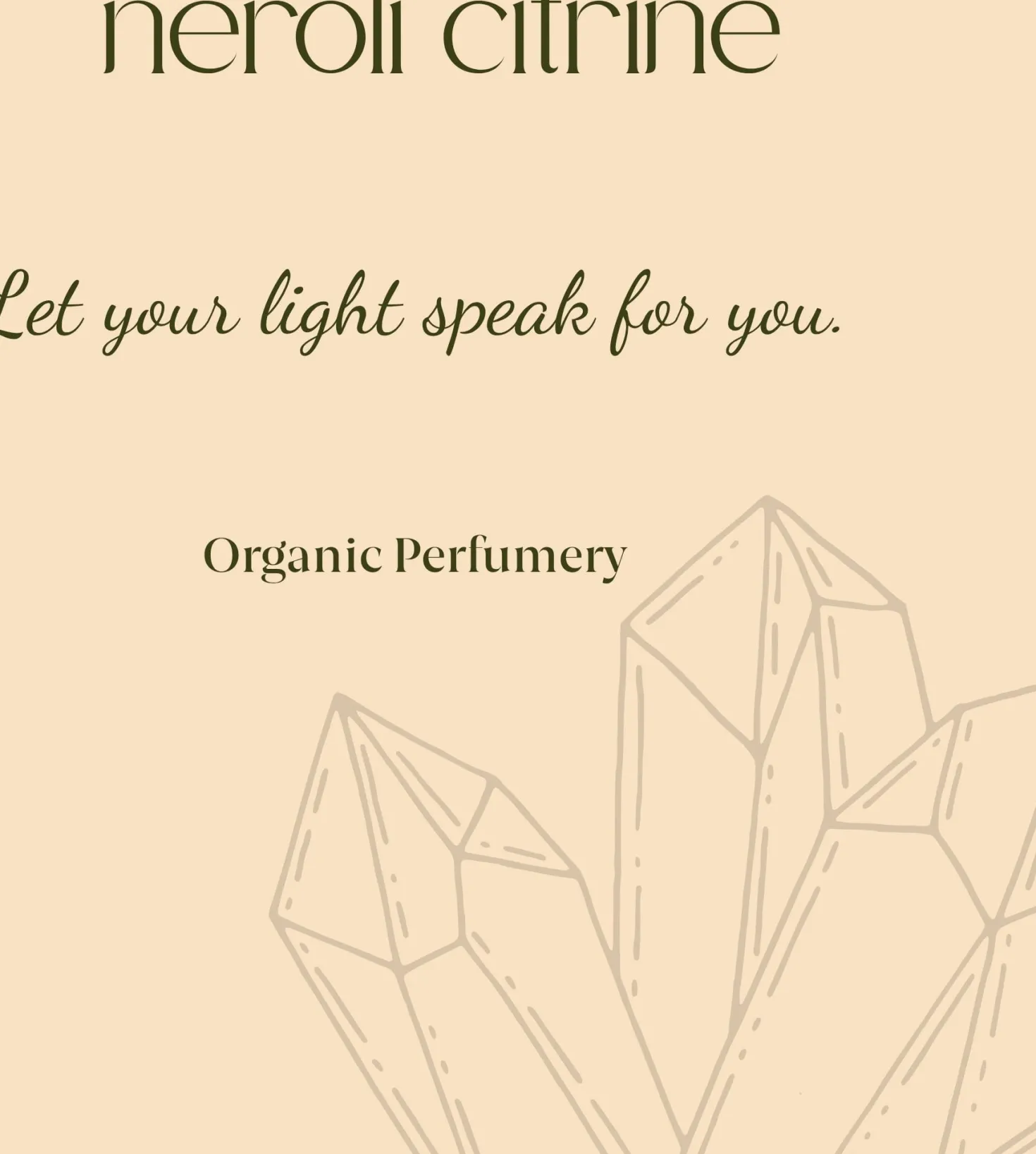 Neroli Citrine Organic Crystal Energy Perfume, 100 ml