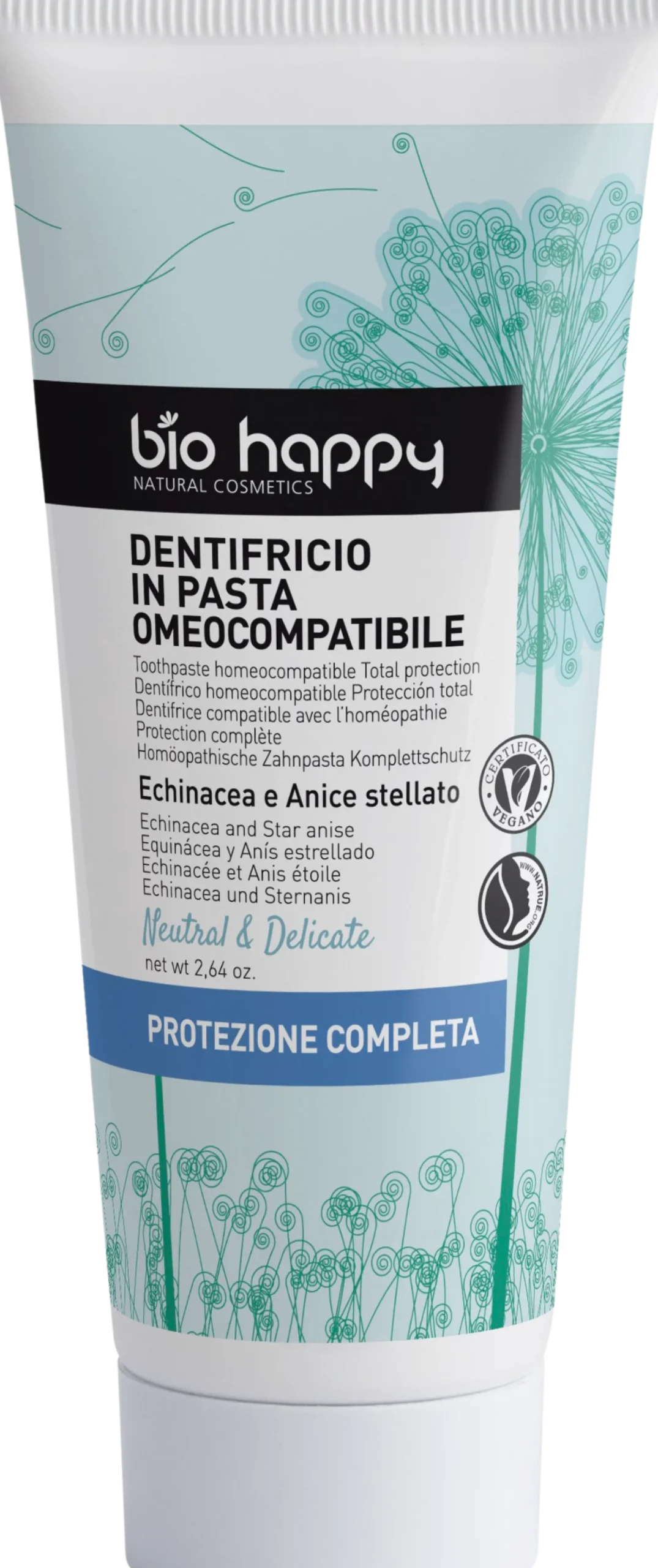 Neutral & Delicate Dentifricio Omeocompatibile a Protezione Totale, 75 g
