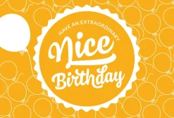 "Nice Birthday!" Bigliettino Personale, Nice Birthday!