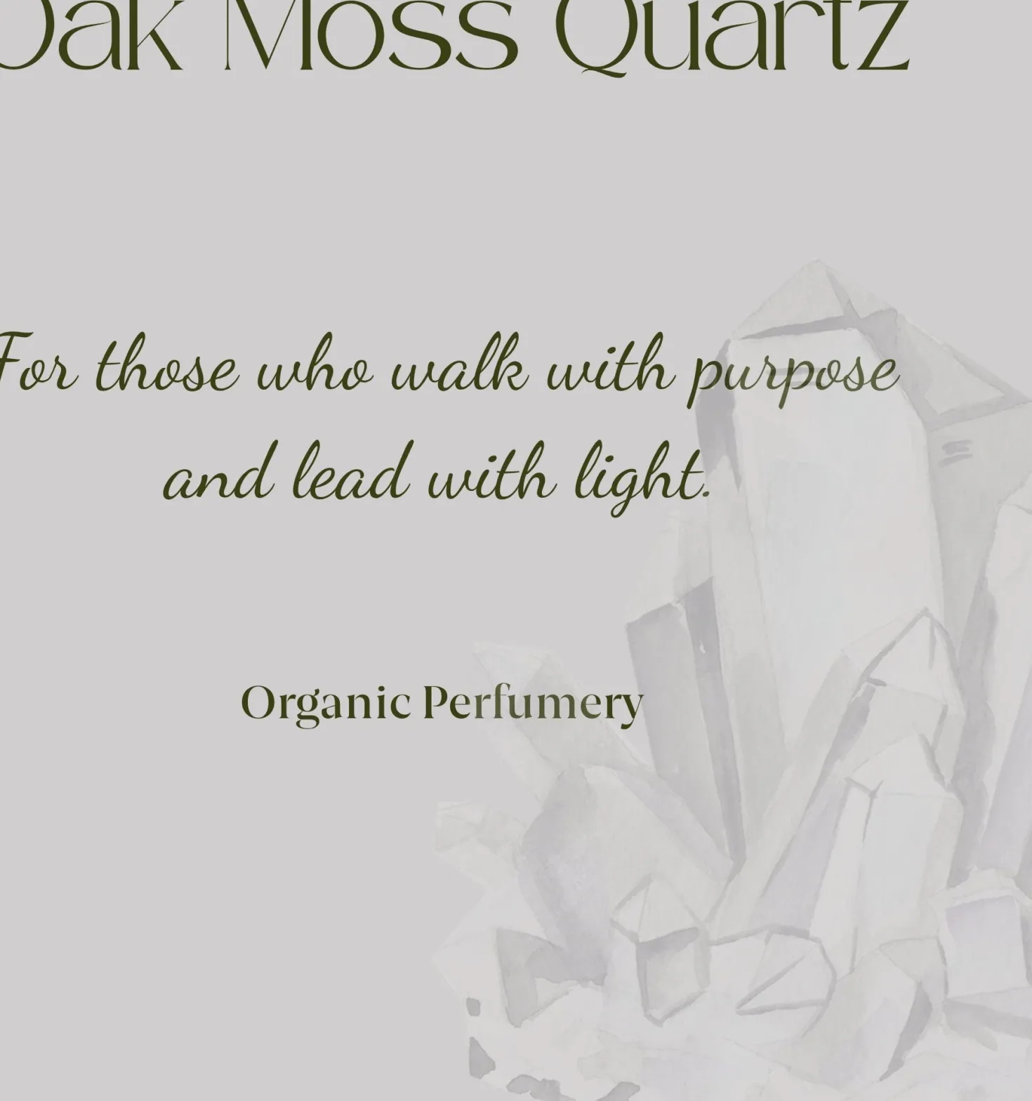 Oak Moss Organic Crystal Energy Perfume, 100 ml