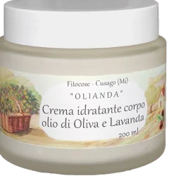 OLIANDA Crema Idratante Corpo Olivo e Lavanda, 200 ml