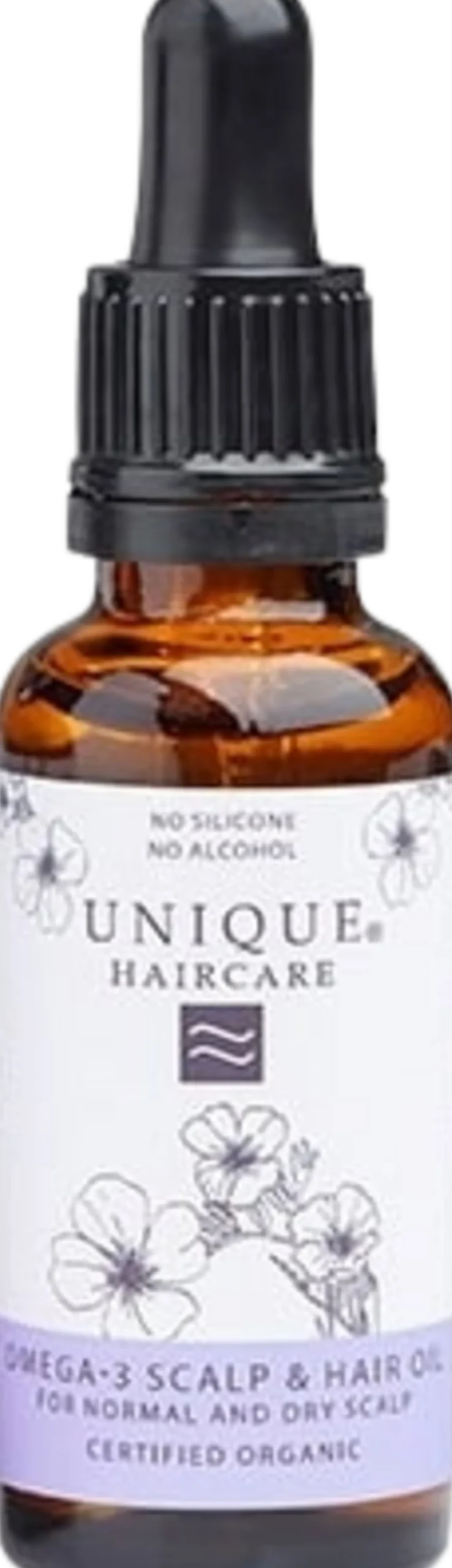 Olio Bio per Capelli e Cuoio Capelluto con Omega 3, 30 ml