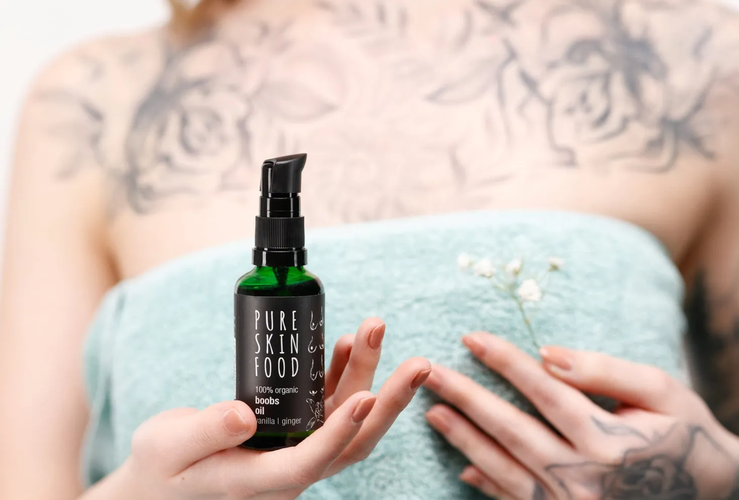 Olio Bio per Massaggio al Seno, 50 ml