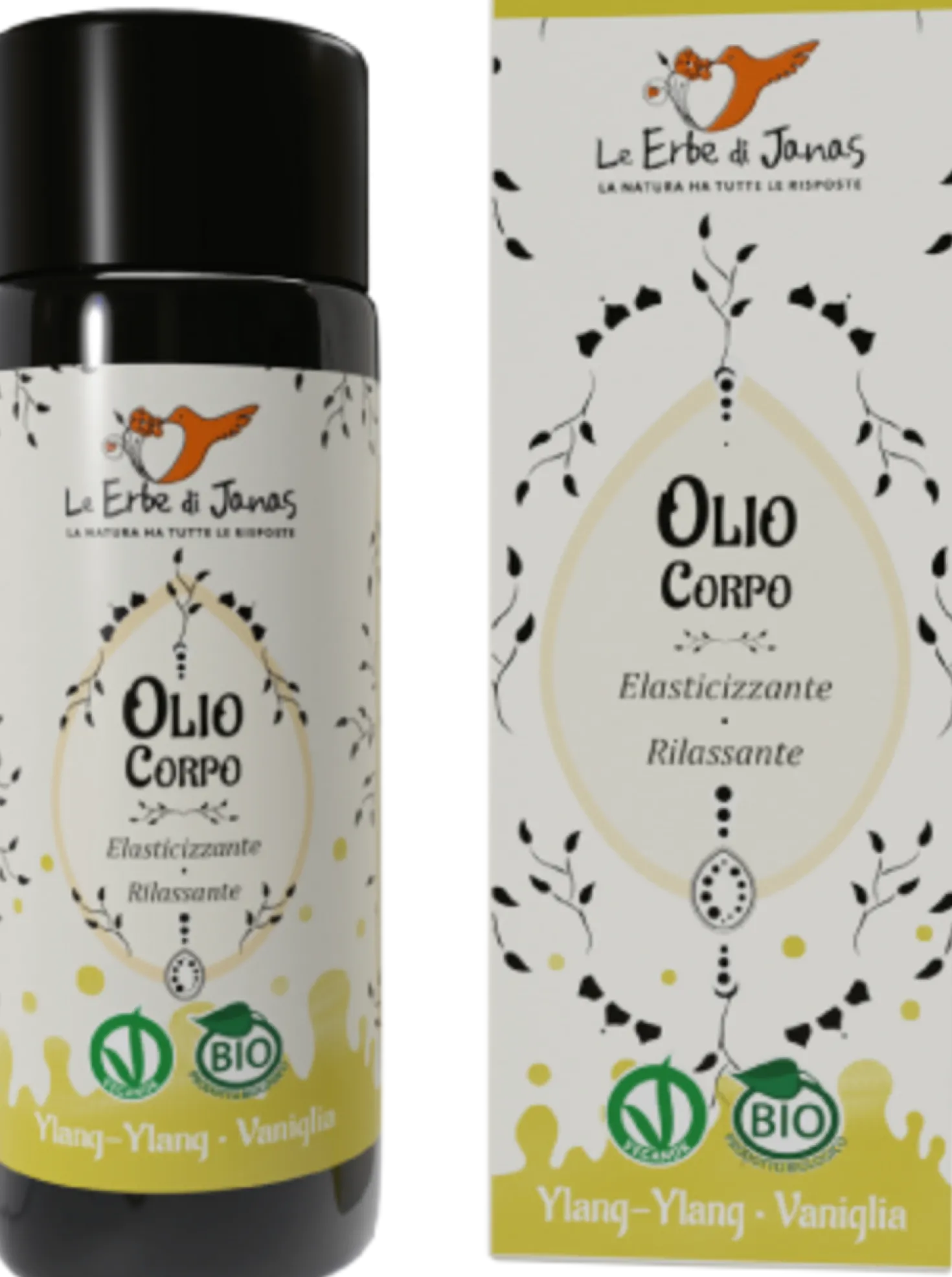 Olio Corpo all'Ylang Ylang e Vaniglia, 50 ml