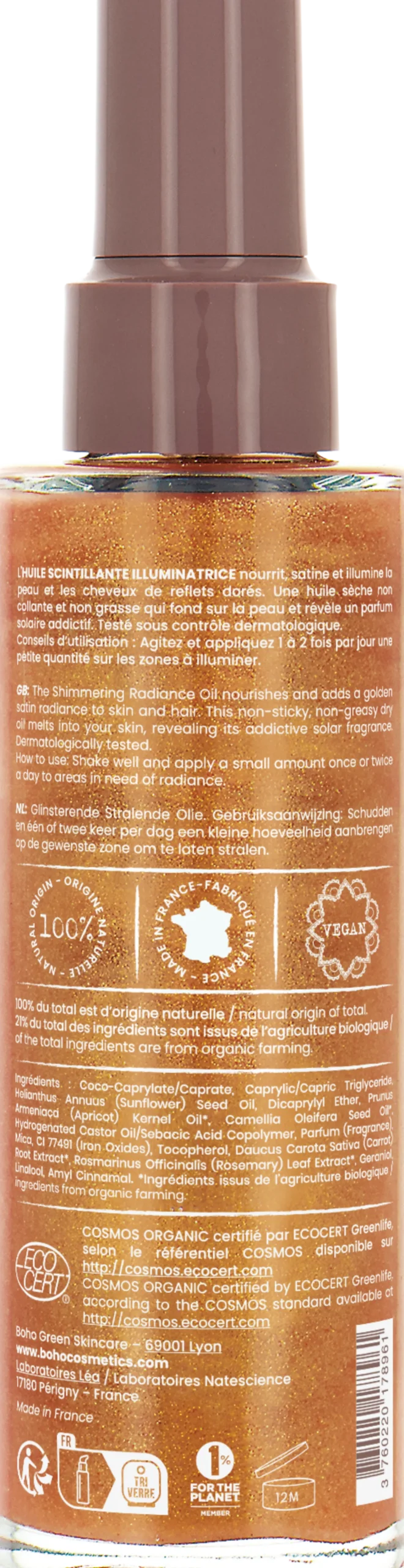 Olio Corpo Shimmer, 01 Gold (100 ml)