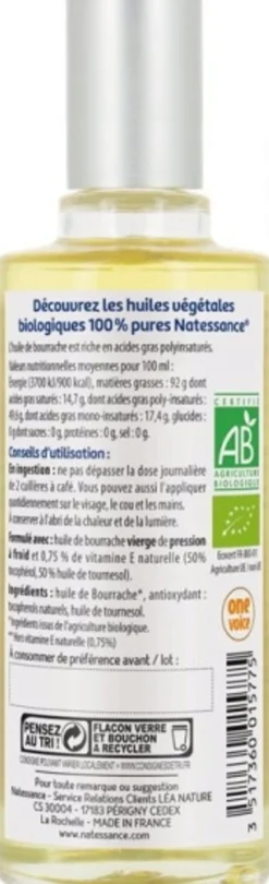 Olio di Borragine Biologico, 50 ml
