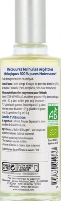 Olio di Enotera Biologico, 50 ml