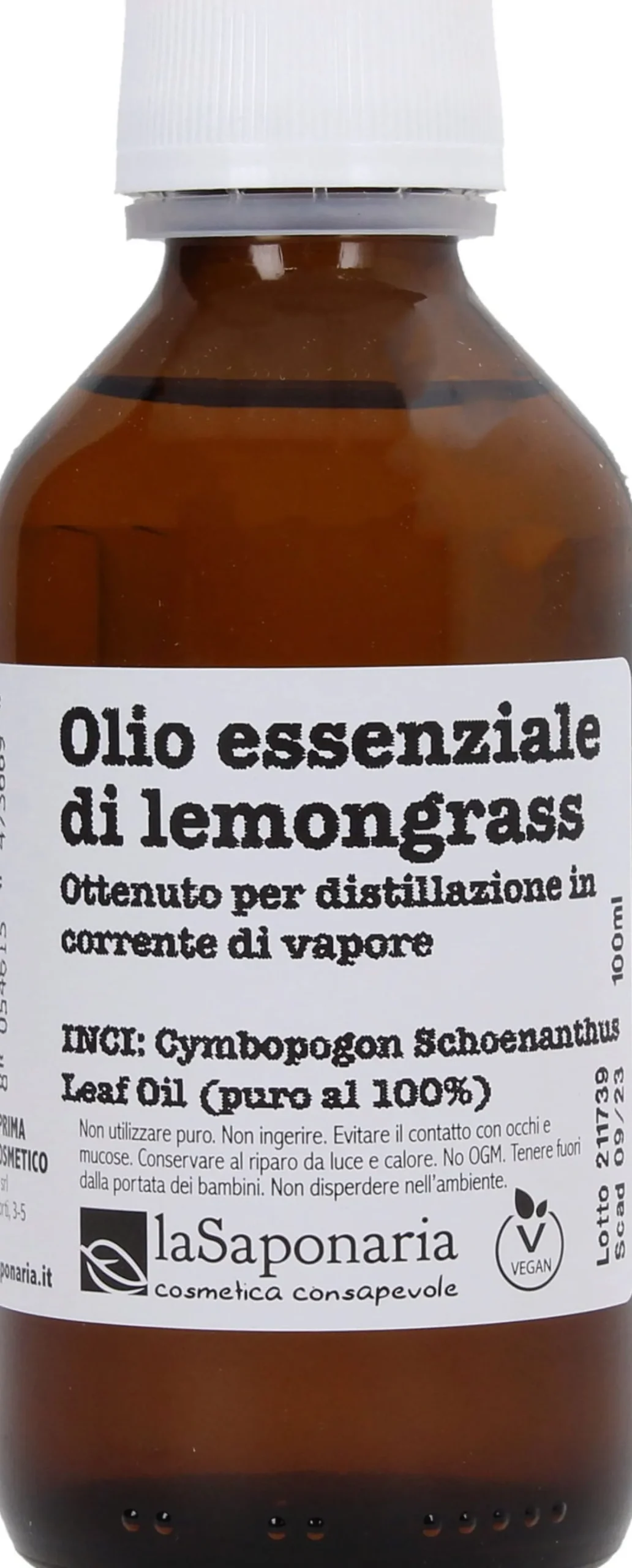 Olio Essenziale di Lemongrass, 100 ml