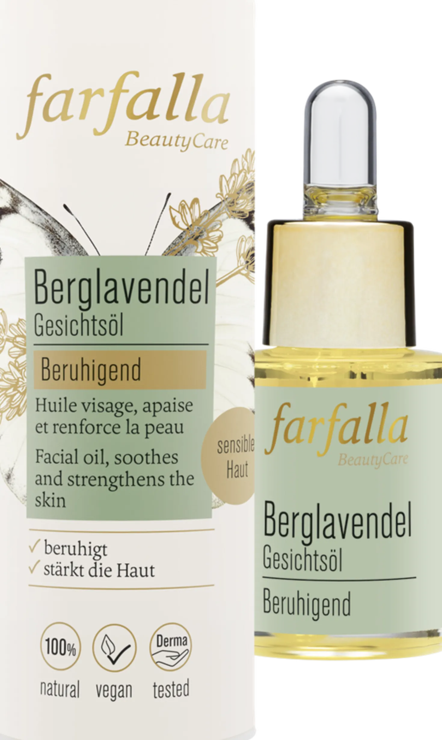 Olio Lenivito per il Viso alla Lavanda di Montagna, 15 ml