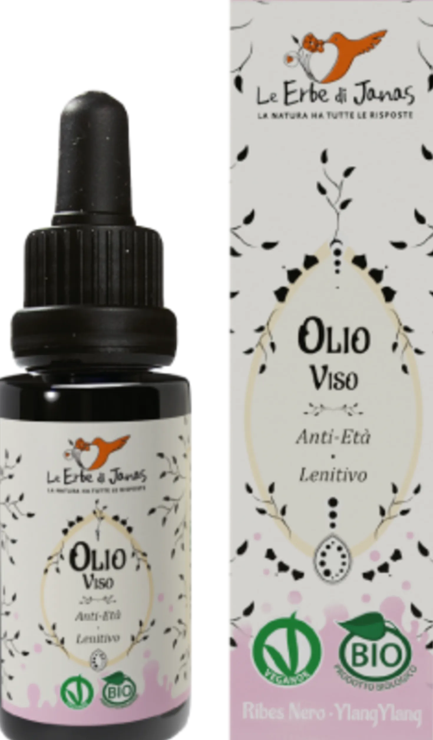 Olio Viso al Ribes Nero e Ylang Ylang, 20 ml