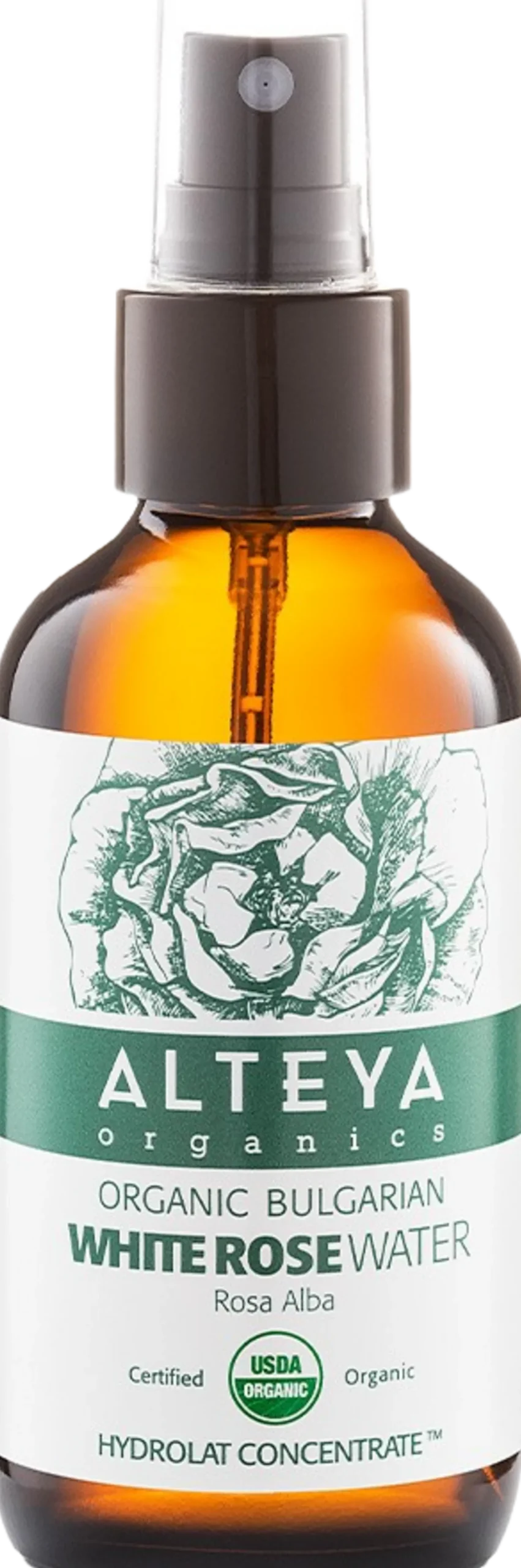 Organic Bulgarian White Rose Water, 120 ml