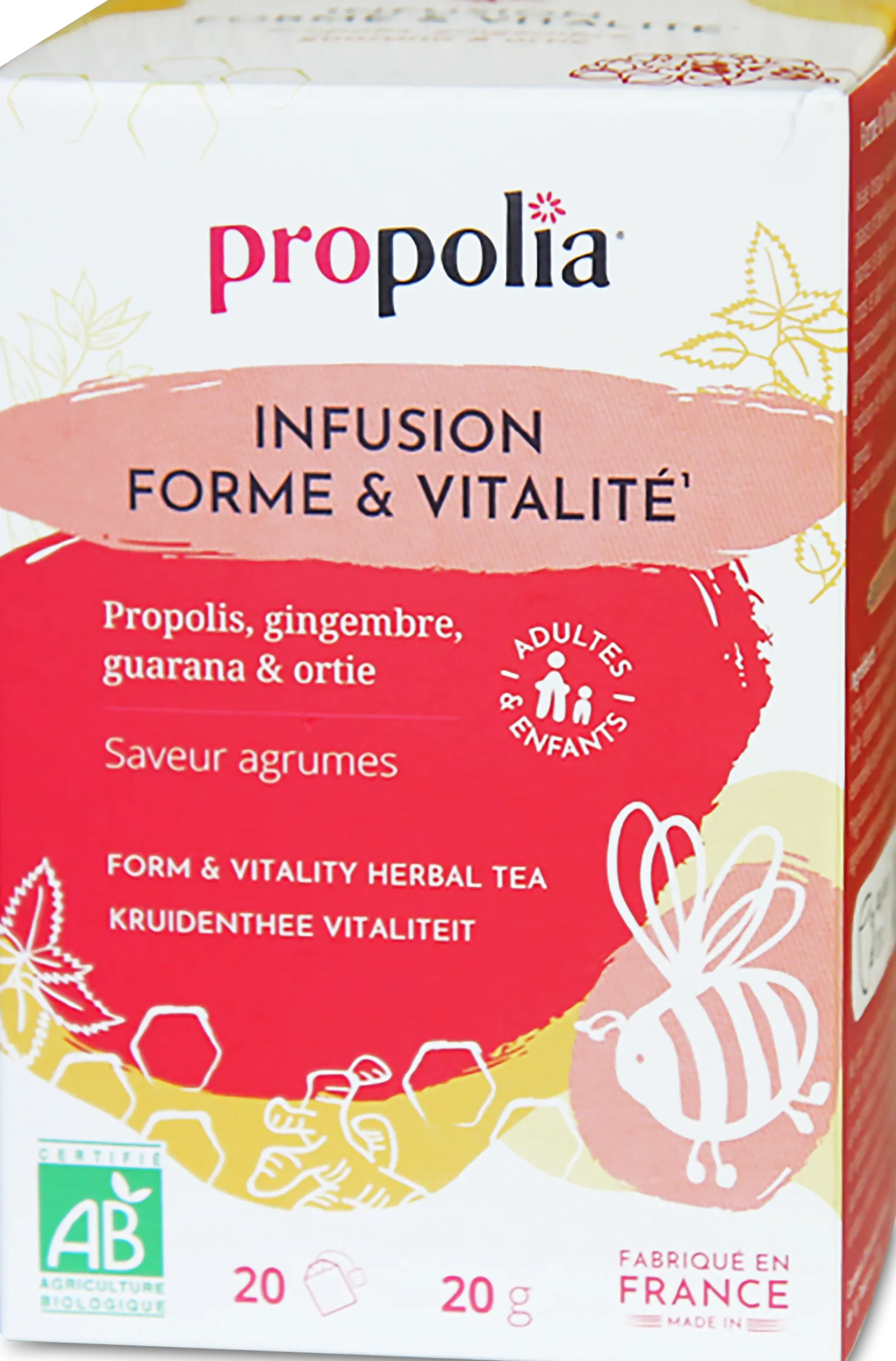 Organic Form & Vitality Herbal Tea, 20 bustine di tè (20 g)