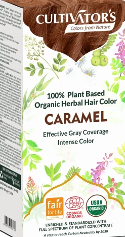 Organic Herbal Hair Color Caramel, 100 g