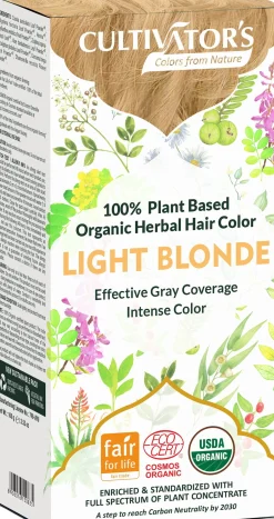 Organic Herbal Hair Color Light Blonde, 100 g