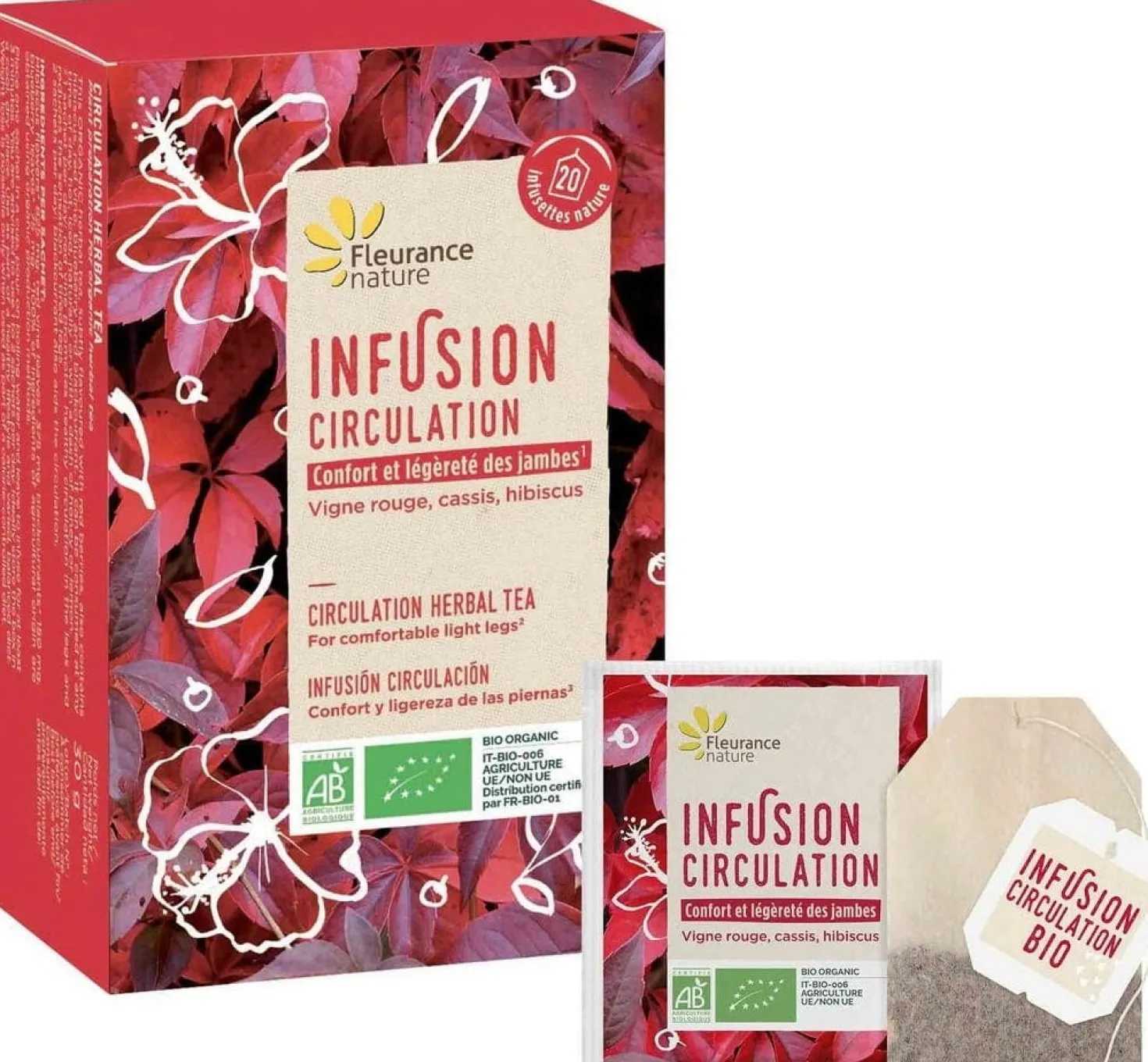 Organic Herbal Tea "Circulation", 20 pz. (20 bustine)