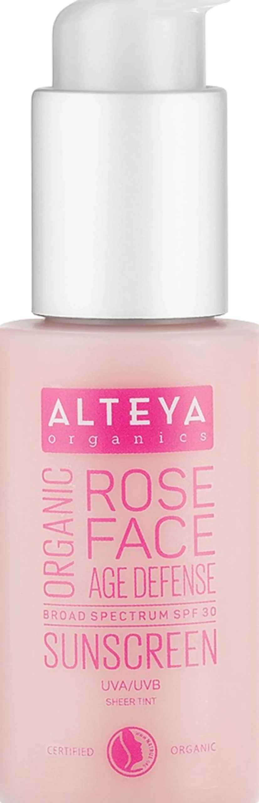Organic Rose Face Sunscreen SPF 30, 50 ml