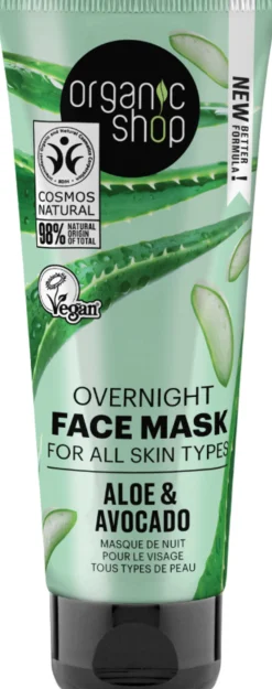 Overnight Face Mask Aloe & Avocado, 75 ml