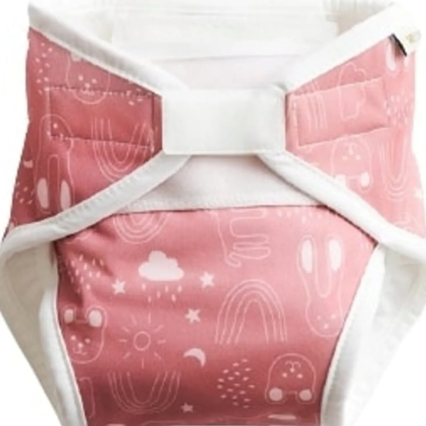 Pannolino Tutto-in-Uno in Tessuto Taglia S, Pink Sprinkle