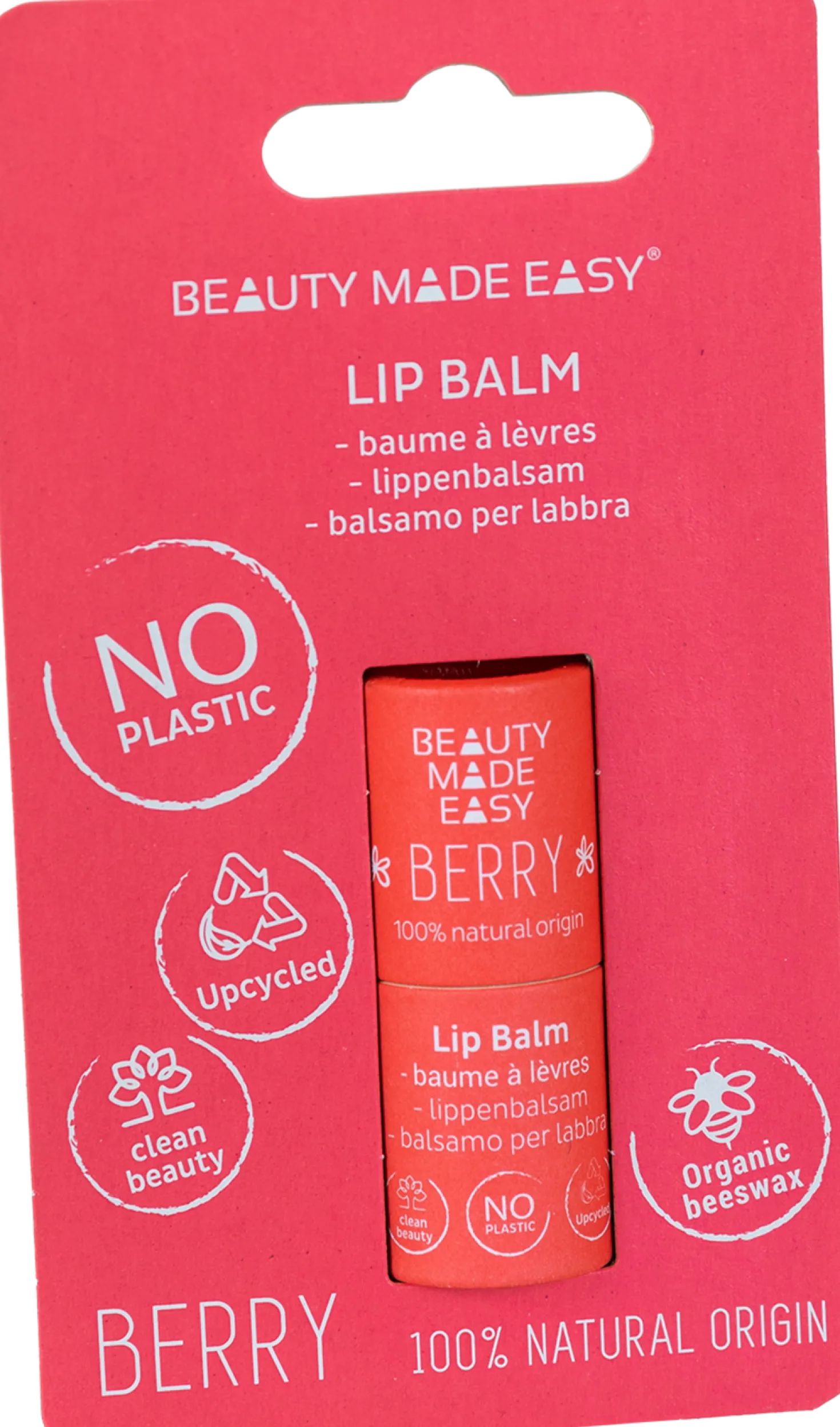 Paper Tube Lip Balm, Berry (6 g)