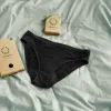 Period Underwear Bikini Black, M