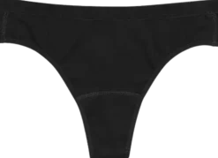Perizoma Mestruale Nero - Flusso Molto Leggero, M
