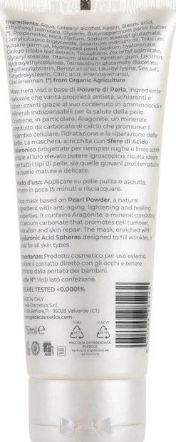 Polvere di Perla - Maschera Viso con Acido Ialuronico, 75 ml