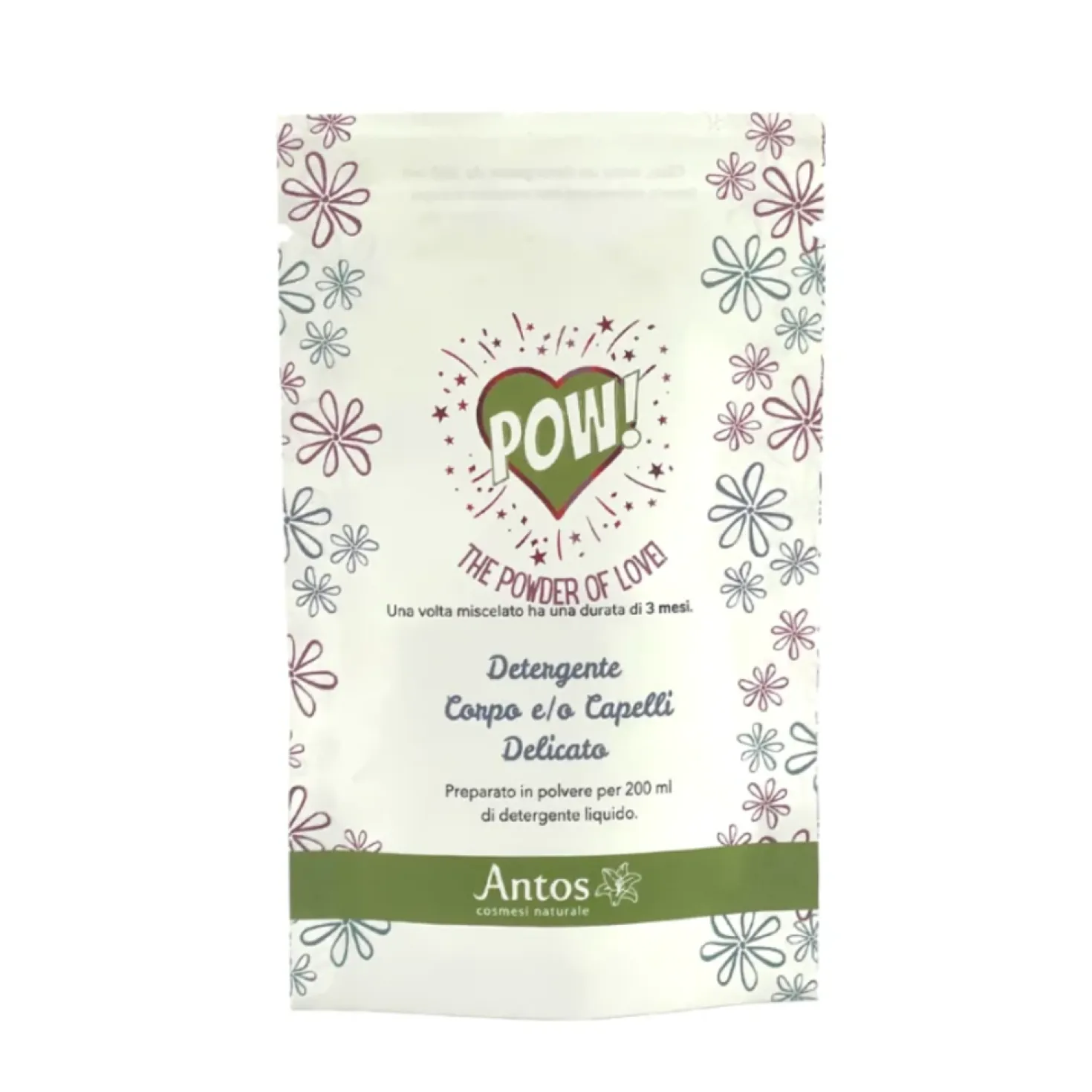 POW Base per Detergente Viso e Corpo in Polvere, 12 g