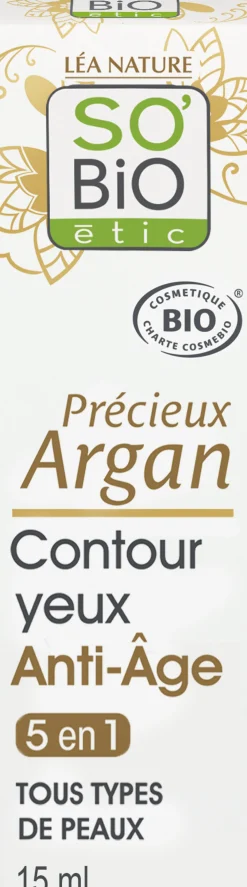 Précieux Argan - Crema Anti Age Contorno Occhi & Labbra, 15 ml