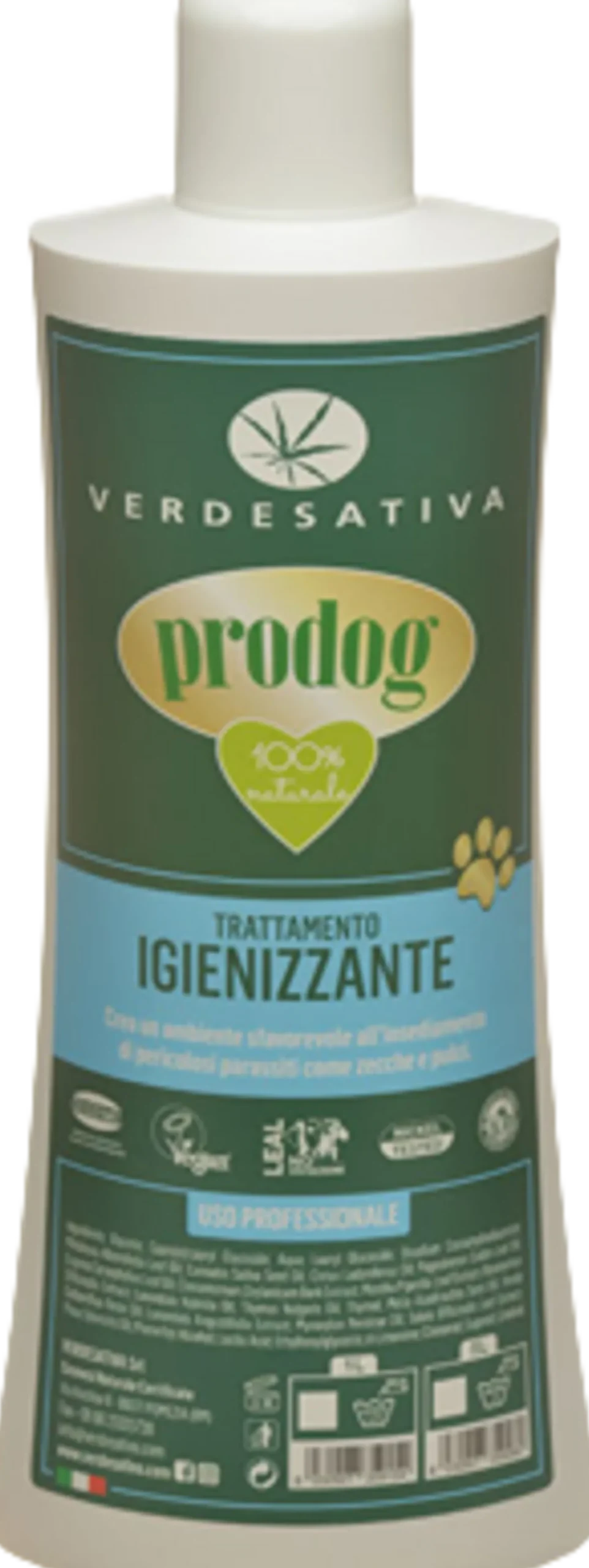 Prodog Shampoo Cani Trattamento Igienizzante, 1 L