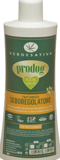 Prodog Shampoo Cani Trattamento Seboregolatore, 1 L
