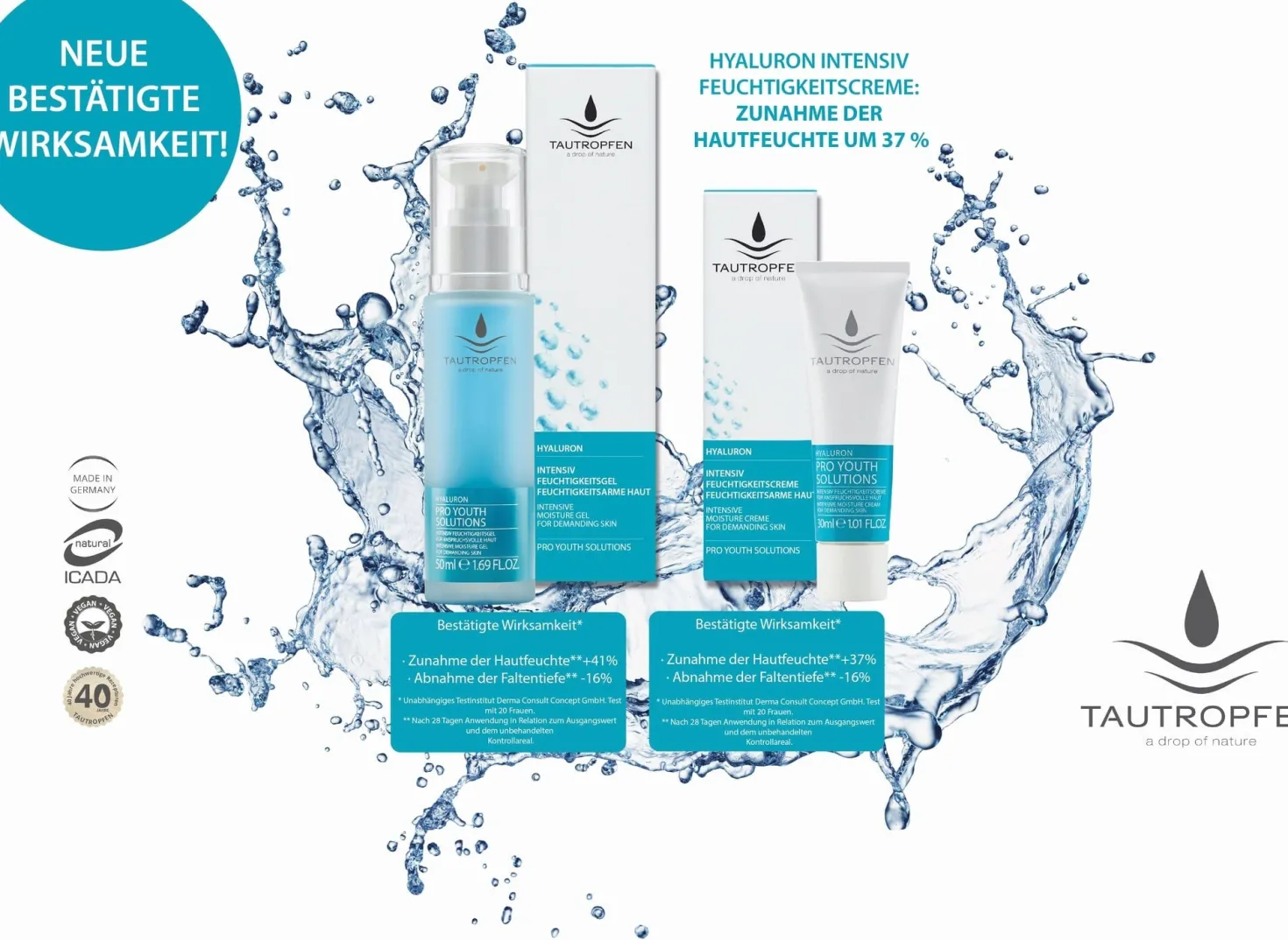 Pro Youth Solutions Crema Idratante all'Acido Ialuronico, 30 ml