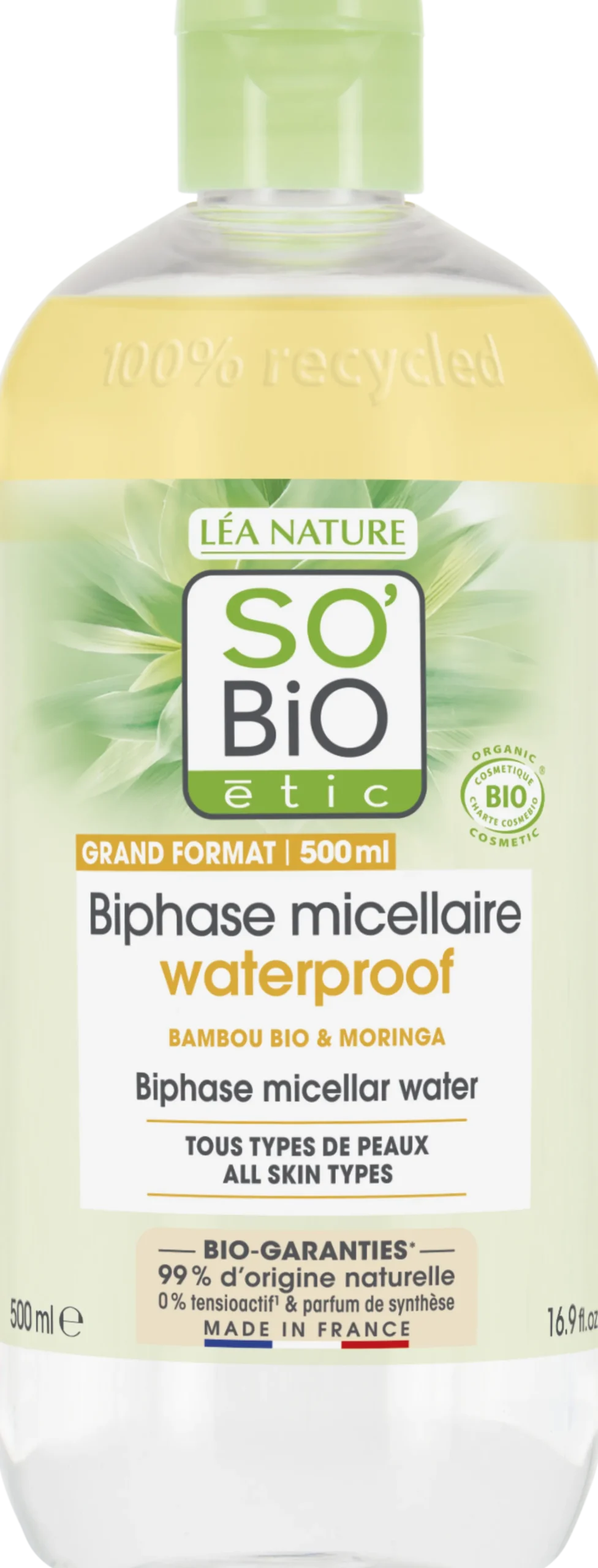PurBAMBOO Acqua Micellare Bifasica, 500 ml