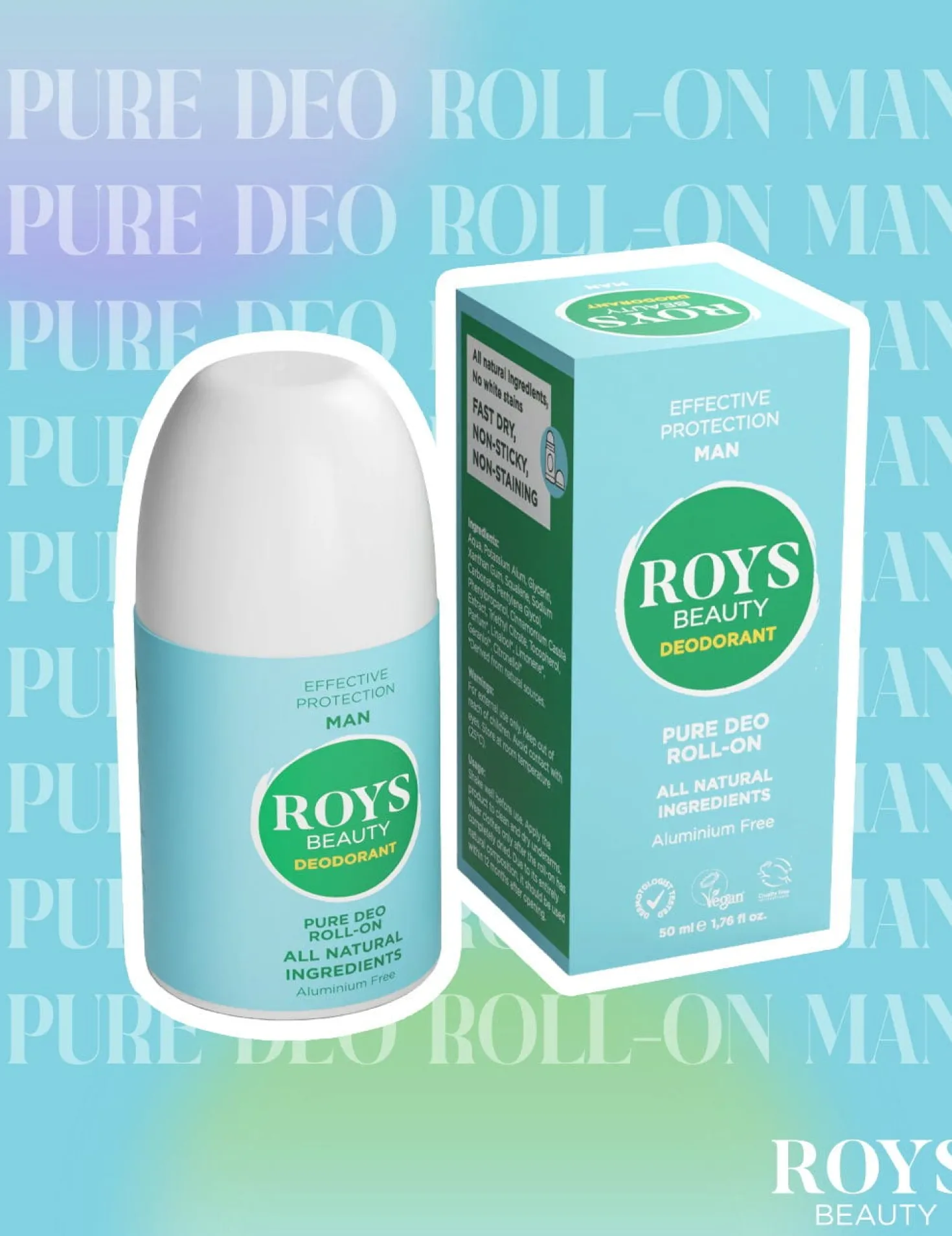 Pure Deo Roll-On Man, 50 ml