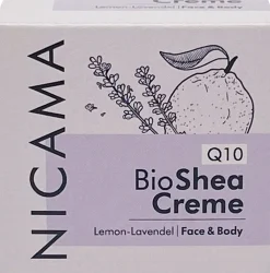 Q10 - Crema al Burro di Karité Bio, Limone e Lavanda, 50 ml