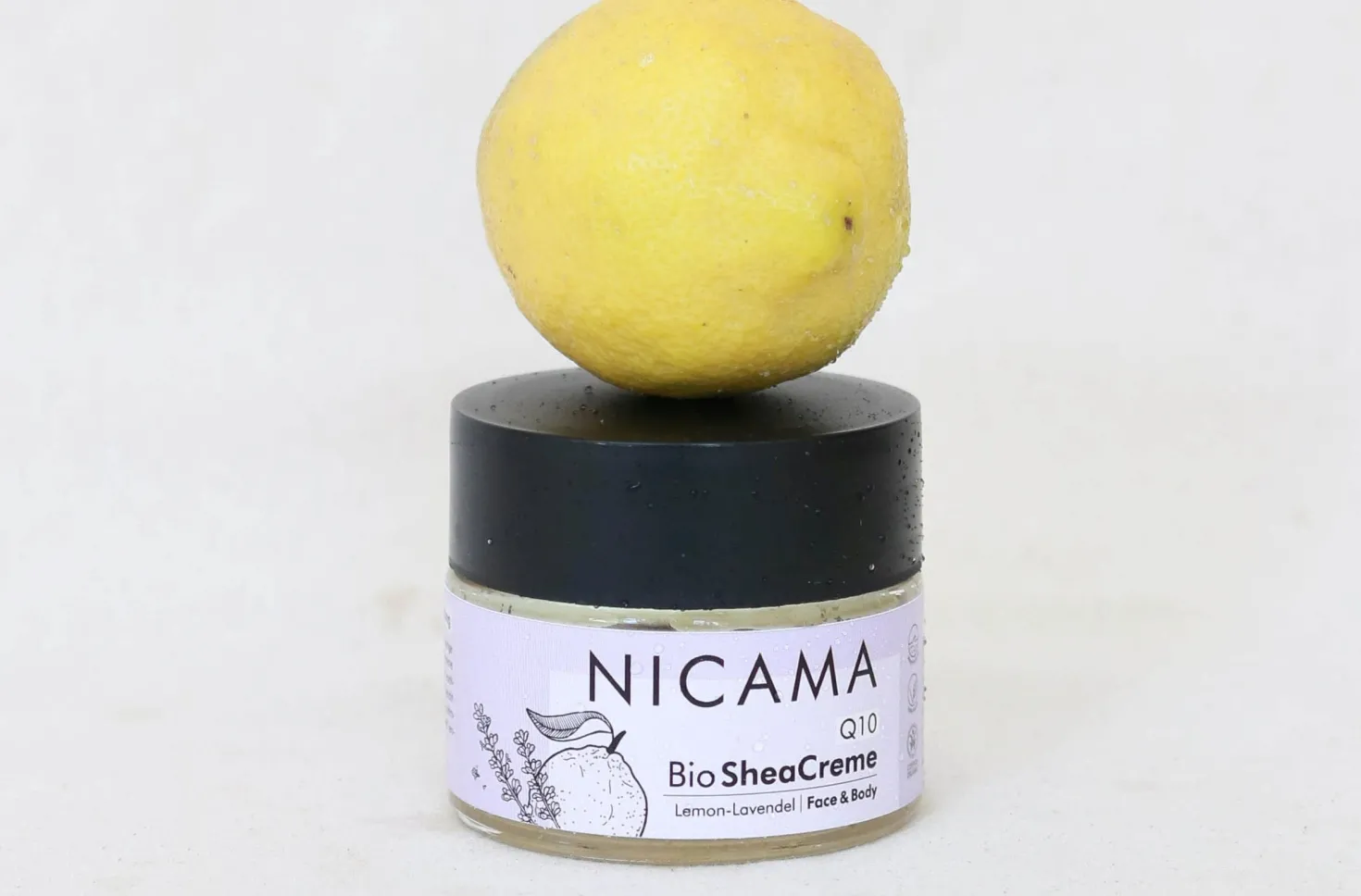 Q10 - Crema al Burro di Karité Bio, Limone e Lavanda, 50 ml