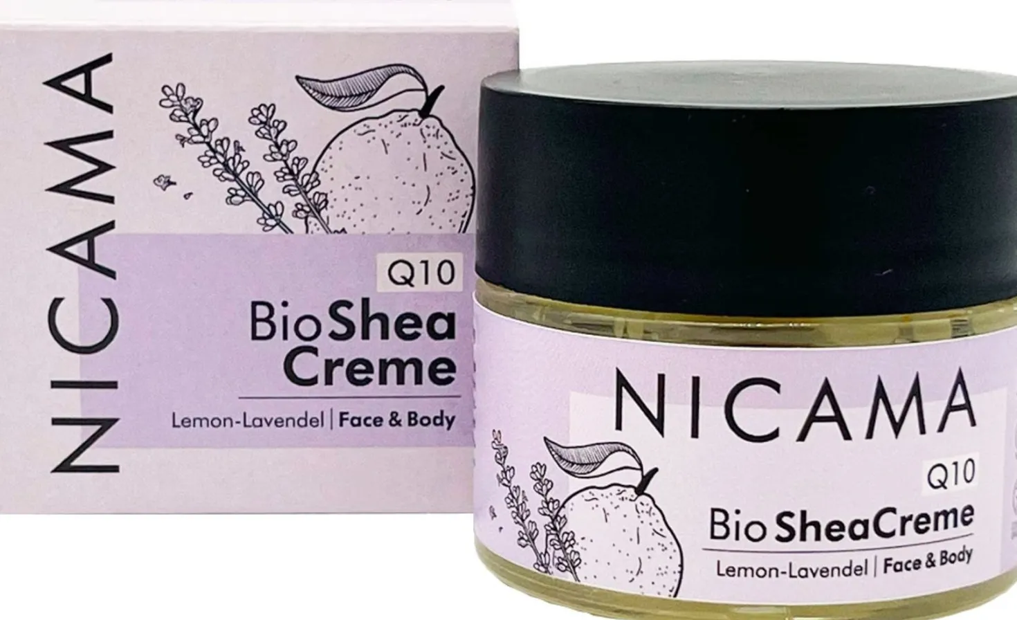 Q10 - Crema al Burro di Karité Bio, Limone e Lavanda, 50 ml