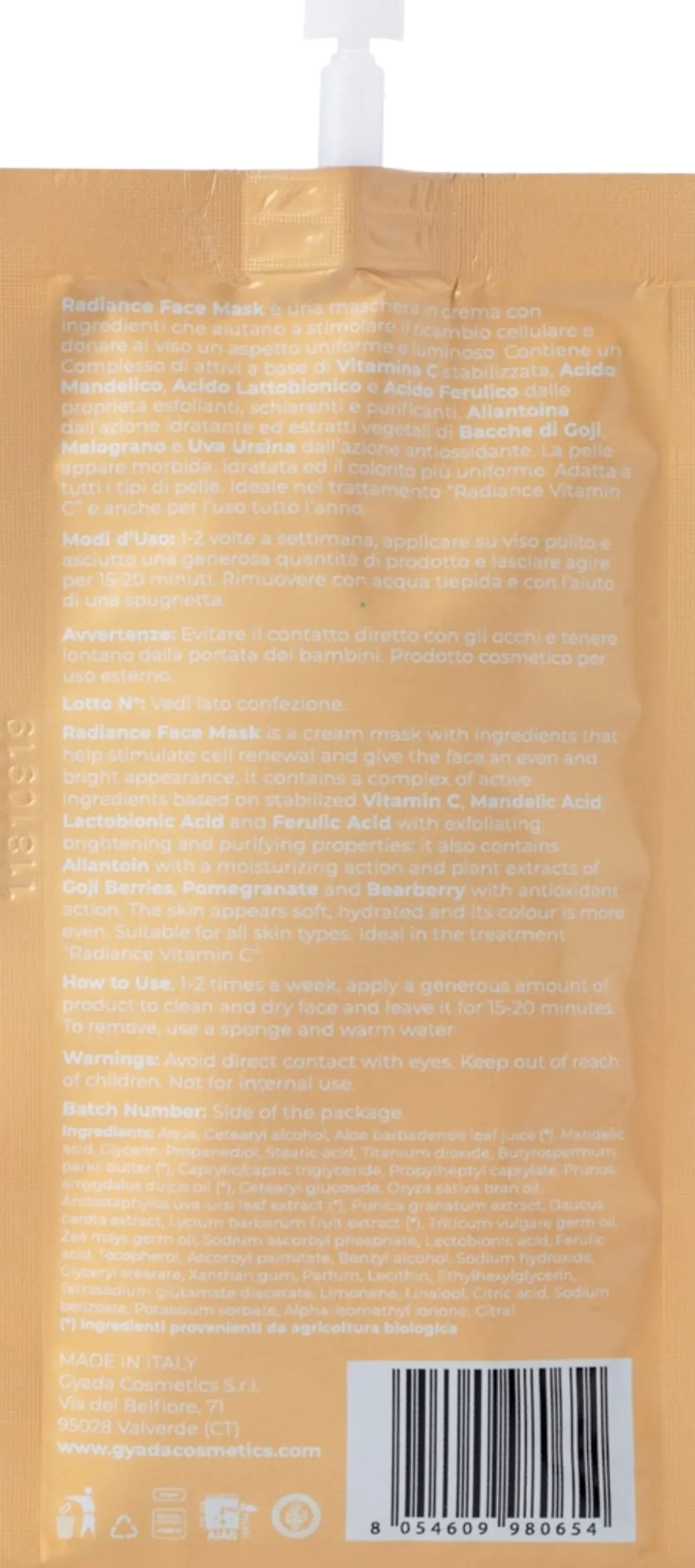 Radiance Maschera Viso Illuminante, 25 ml