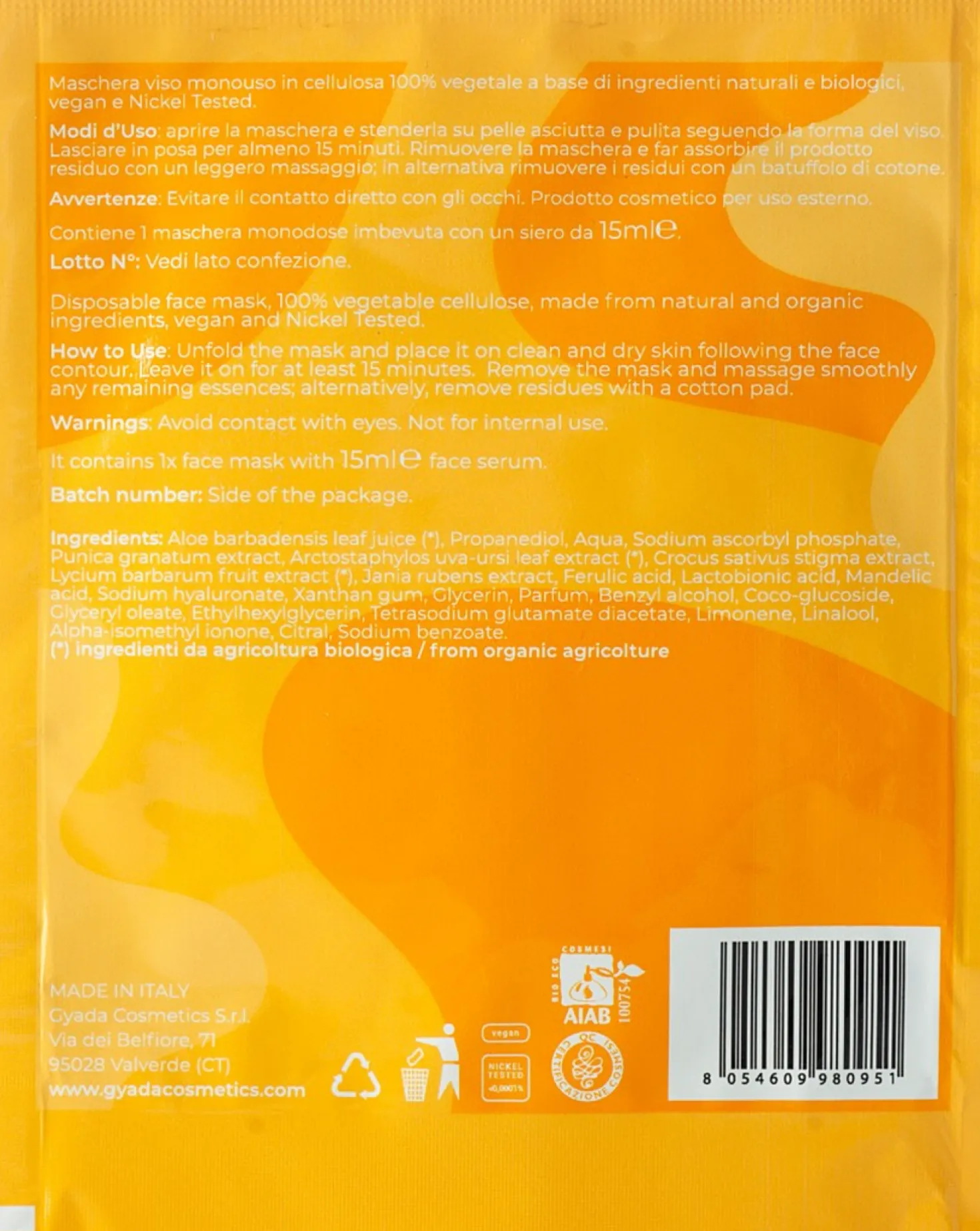 Radiance Maschera Viso in Tessuto Illuminante, 15 ml